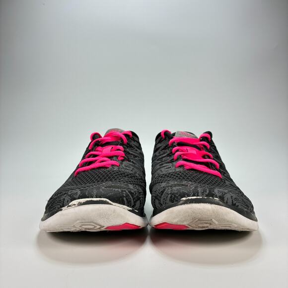 Nike Free 5.0 Gray Pink Running Shoe Sneakers Lace Up 705347-016 Women's Size 8 - Picture 2 of 10